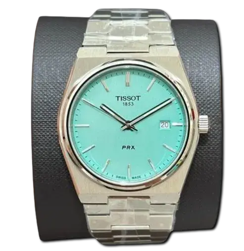 TST PRX 35 Powermatic 80 Stainless Steel Mens Watch Green & Silver TST PRX 35 Powermatic 80 Stainless Steel Mens Watch Green & Silver