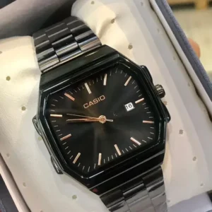 Vintage Quartz Watch Stainless Full Black ( Dial Size 35 mm)