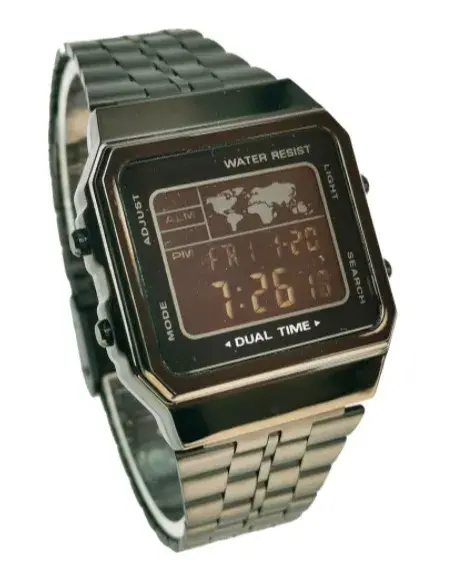 Vintage Series Digital Black Unisex's Watch Full Black-A500WA-2FB