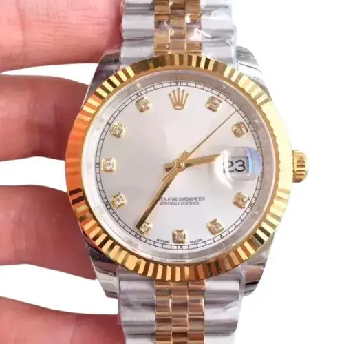 White Steel Swiss Automatic Watch