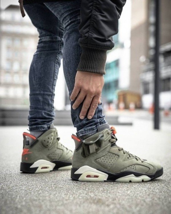Jordan Retro 6 Travis Scott Cactus Men Shoes (1) Jordan Retro 6 Travis Scott Cactus Men Shoes