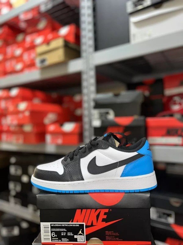 Nike AJ Retro 1 Low Black and Blue