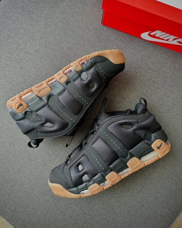 Nike Air UpTempo Low Black Gum Men Shoes
