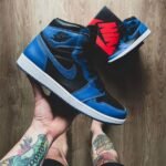 Nike Jordan Retro 1 High Dark Marina Blue Semi UA Men Shoes