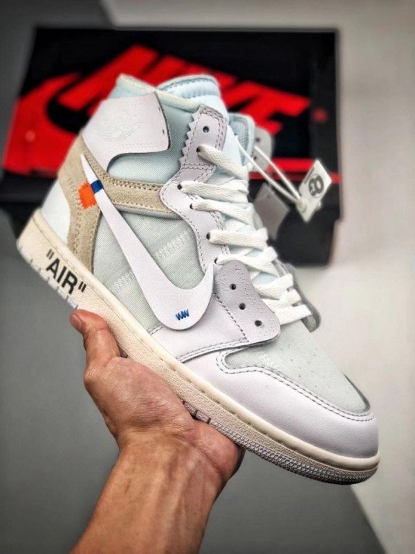 Nike Jordan Retro 1 Off White (1) Nike Jordan Retro 1 Off White