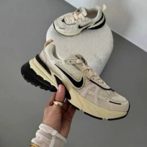 Nike V2K Run Light Beige Black