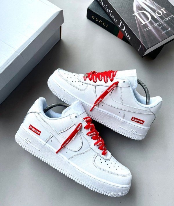 Nike Airforce 1 Low Supreme White First Copy