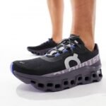 On CloudMonster Running Mist Blueberry First Copy Shoes